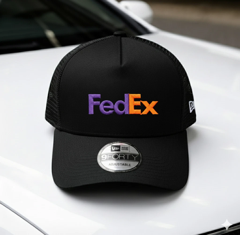 FedEx 9FORTY Embroidered Trucker Hat Mesh Snapback Adjustable Driver Cap