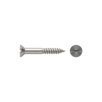 DIN 97 Senkkopf-Holzschraube 4,5X40 Messing Blank Schlitz 100 Stk