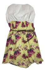 New Look women's strapless belt dress, multi-color, plus size 2X