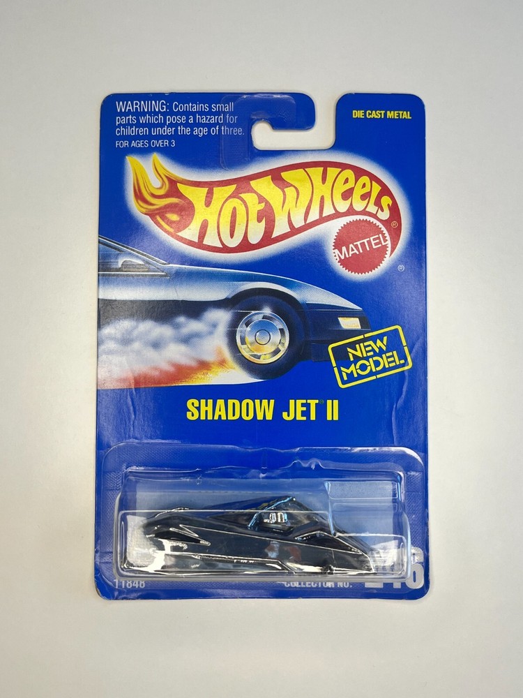 Hot Wheels 1992 - Shadow Jet II - No.11848 - #246 - Chrome - NIP