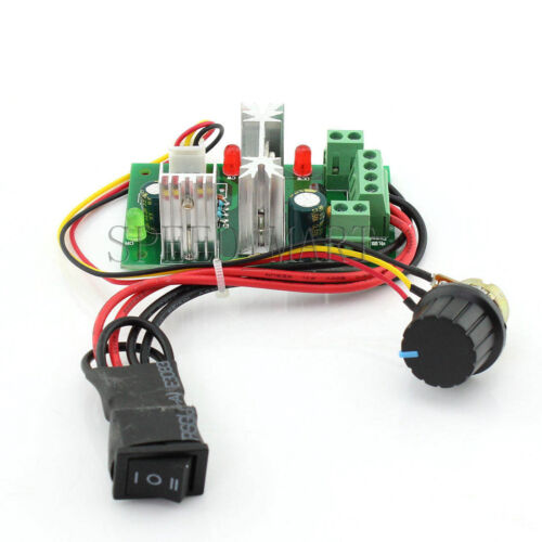 Interruttore di controllo velocità regolatore motore 6-30 V DC 6A PWM rotazione inversione in avanti - Foto 2 di 4