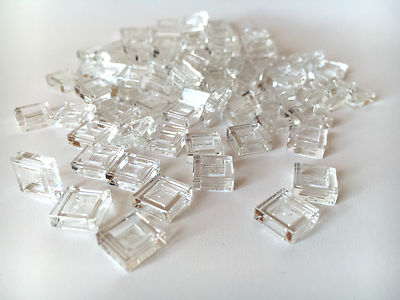 Lego 10 x Rundstein 2x2 mit Kreuzloch transparent klar #3941 NEUWARE
