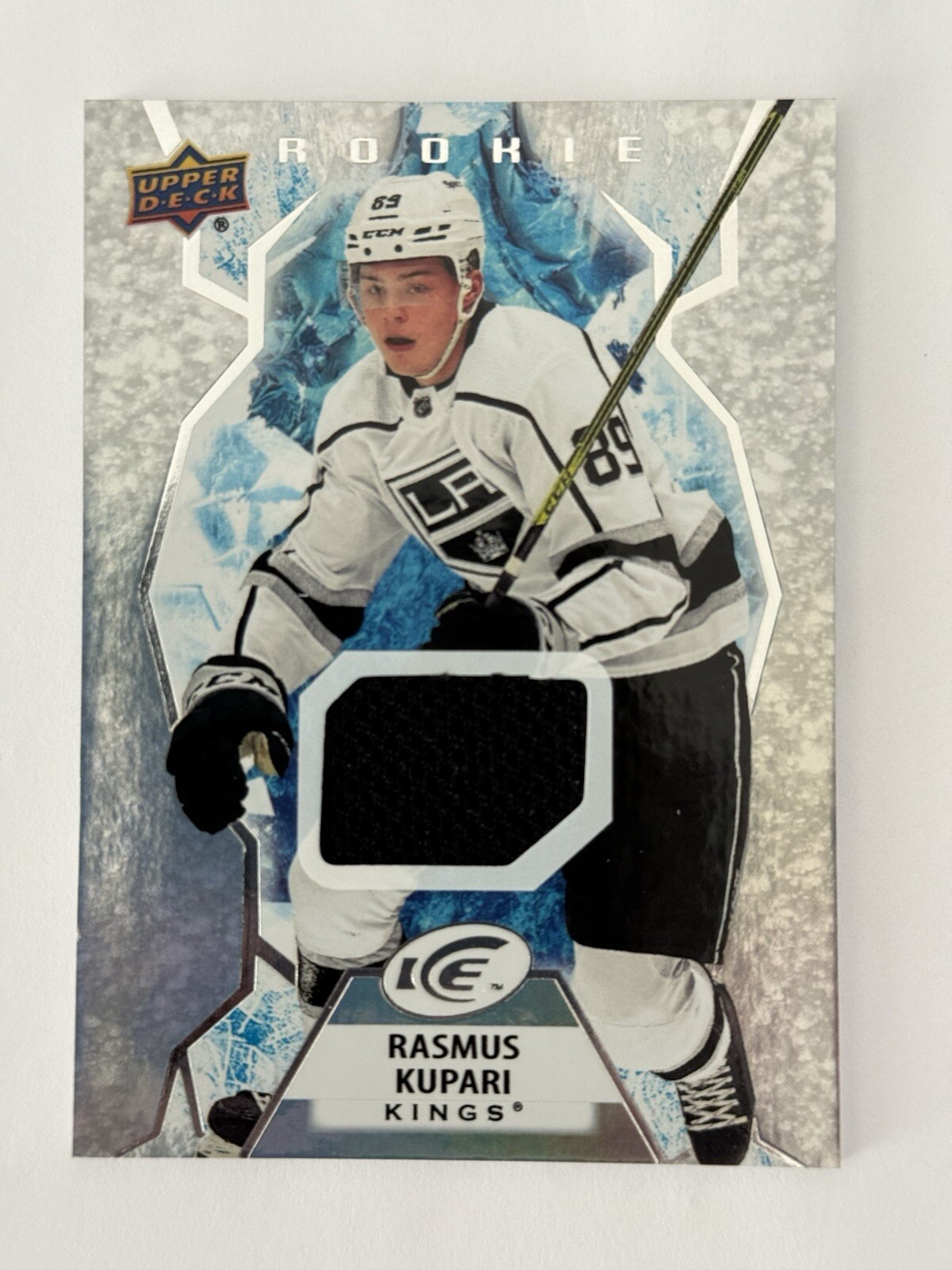 2021-22 Upper Deck Ice Rasmus Kupari RC Jersey Relic #105 Los Angeles Kings