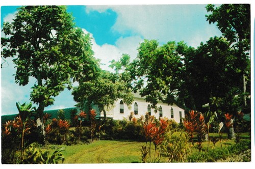 Exterior ST BENEDICT'S CATHOLIC Painted CHURCH Honaunau Kona Hawaii HI Postcard - 第 1/2 張圖片