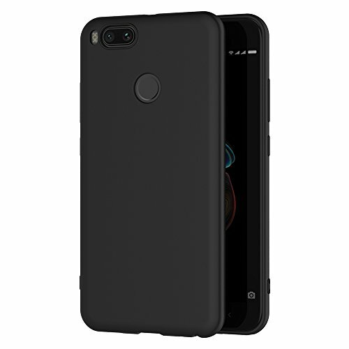 AICEK Cover per Xiaomi Mi 5X/Xiaomi Mi A1, Cover Xiaomi 5X Nero Silicone Case Mo - Foto 1 di 1