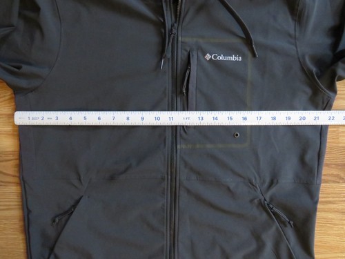 COLUMBIA men's MEDIUM Jacket/ Windbreaker OUTDOOR ELEMENT HOODIE Gray - Picture 3 of 11