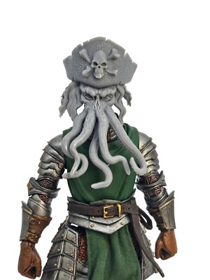 Custom 3d Davy Jones Headsculpt For Mythic/Cosmic Legions 1/12 Scale 