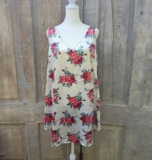 Vintage Floral Rose Lace Trimmed Nightgown