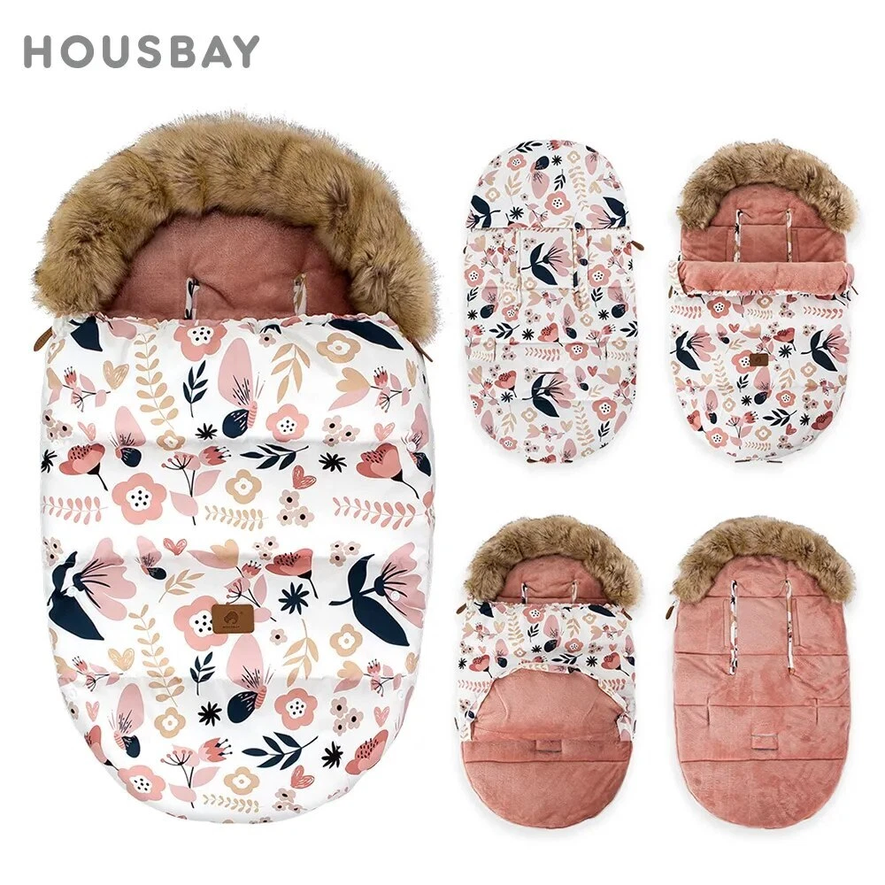 Baby Sleeping Bag 0-24Months Winter Universal Pram Sleepsack Girls' Flower