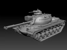 3D printing 1/72 US M48/A3 Medium Tank unpainted model kit