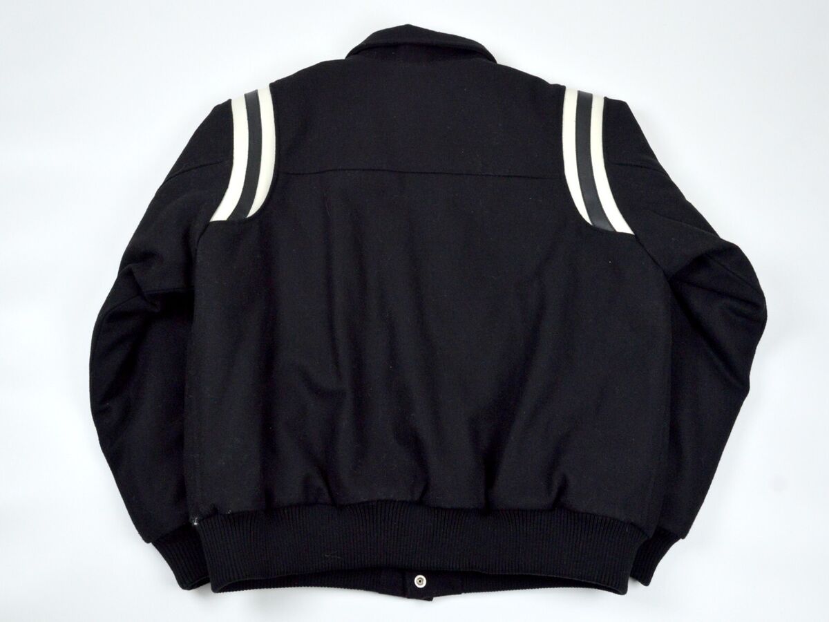 Stussy 80 Wool Varsity Jacket - Size XLarge - Black - Brand Stussy 80 Wool Varsity Jacket - Size XLarge - Black - Brand