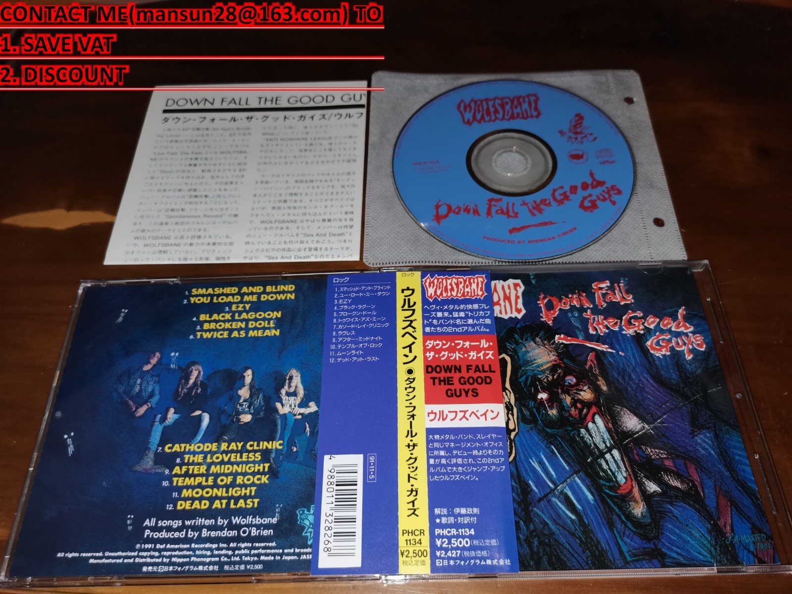 Wolfsbane / Down Fall The Good Guys JAPAN PHCR1134 *H eBay