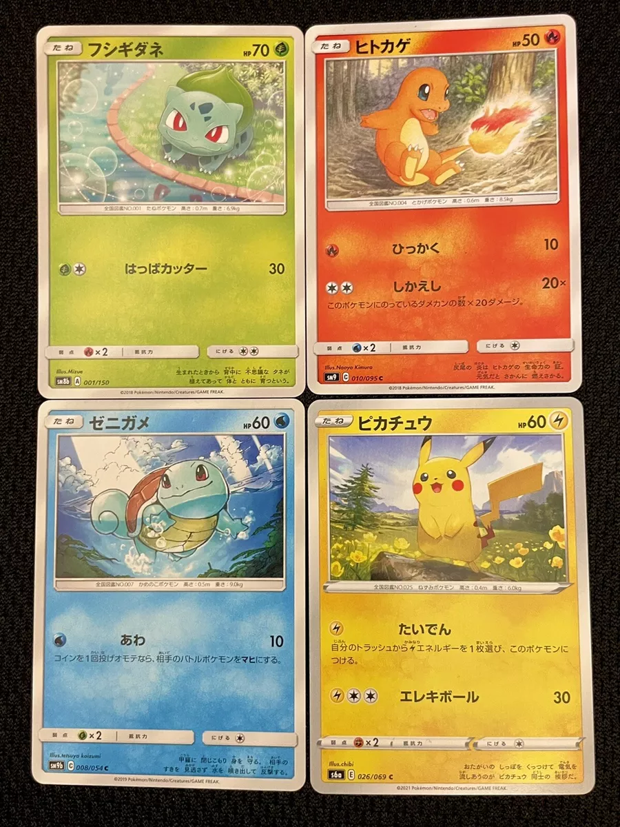 Kit 05 Pokemon Nome+idade Pikachu Bulbasaur Charmander Squir