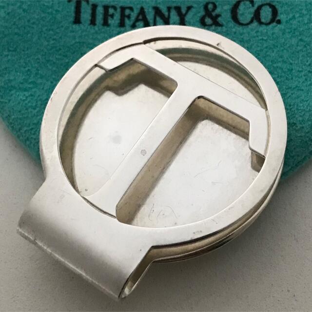 Tiffany T Motif Money Clip Accessories Dust bag Silver 925 Silver Color
