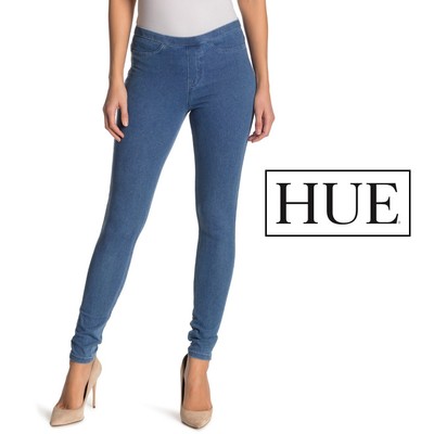 Pantacollant Leggings Leggins donna Jeans Denim con tasche HUE Misure S-M-L  | eBay