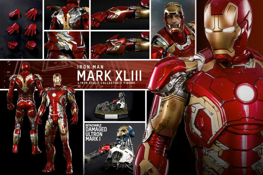 Hot Toys Diecast MMS278D09 Avengers 2 Figurine 1/6 Iron Man Mark XLIII 43 - Photo 2/2