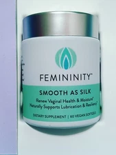 Smooth as Silk Vaginal Moisture Supplement, Vegan 60 ct Softgels