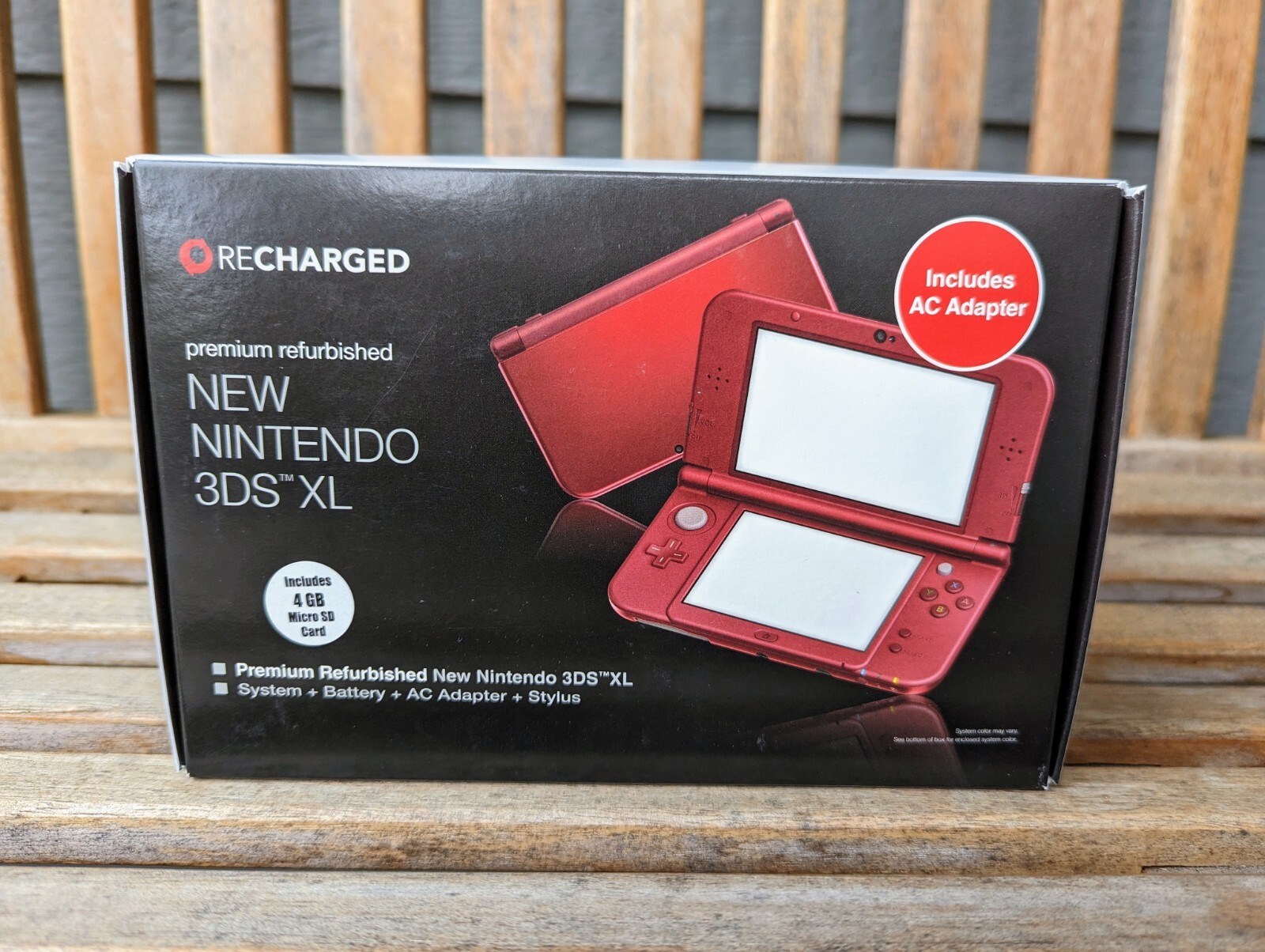 New Nintendo 3DS XL Video Game Console, Black GameStop Recharged