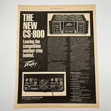 Peavey Electronics 1979 Vtg Print Ad 10.5"x13.5" CS-800 amplifier AD ONLY