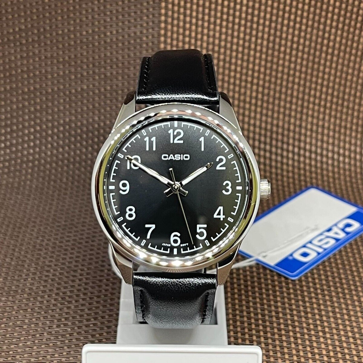 アナログ時計 CASIO MTPV005L1B4UDF 959228 Casio MTP-V005L-1B4 Black Leather Analog Numeral Quartz