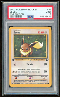 2000 EEVEE 1ST EDITION TEAM ROCKET PSA 9 MINT #55/83 POKEMON CARD