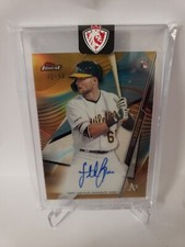2020 Topps Finest SETH BROWN RC Oakland A's Gold Refractor Auto Autograph 31/50