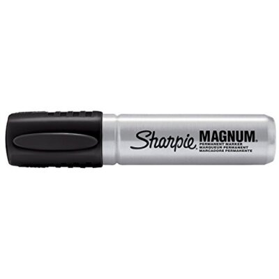 Sharpie Magnum Permanent Marker, Black, 6 PACK