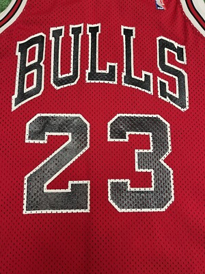 Vintage Sand Knit Chicago Bulls Michael Jordan Size 40 Authentic