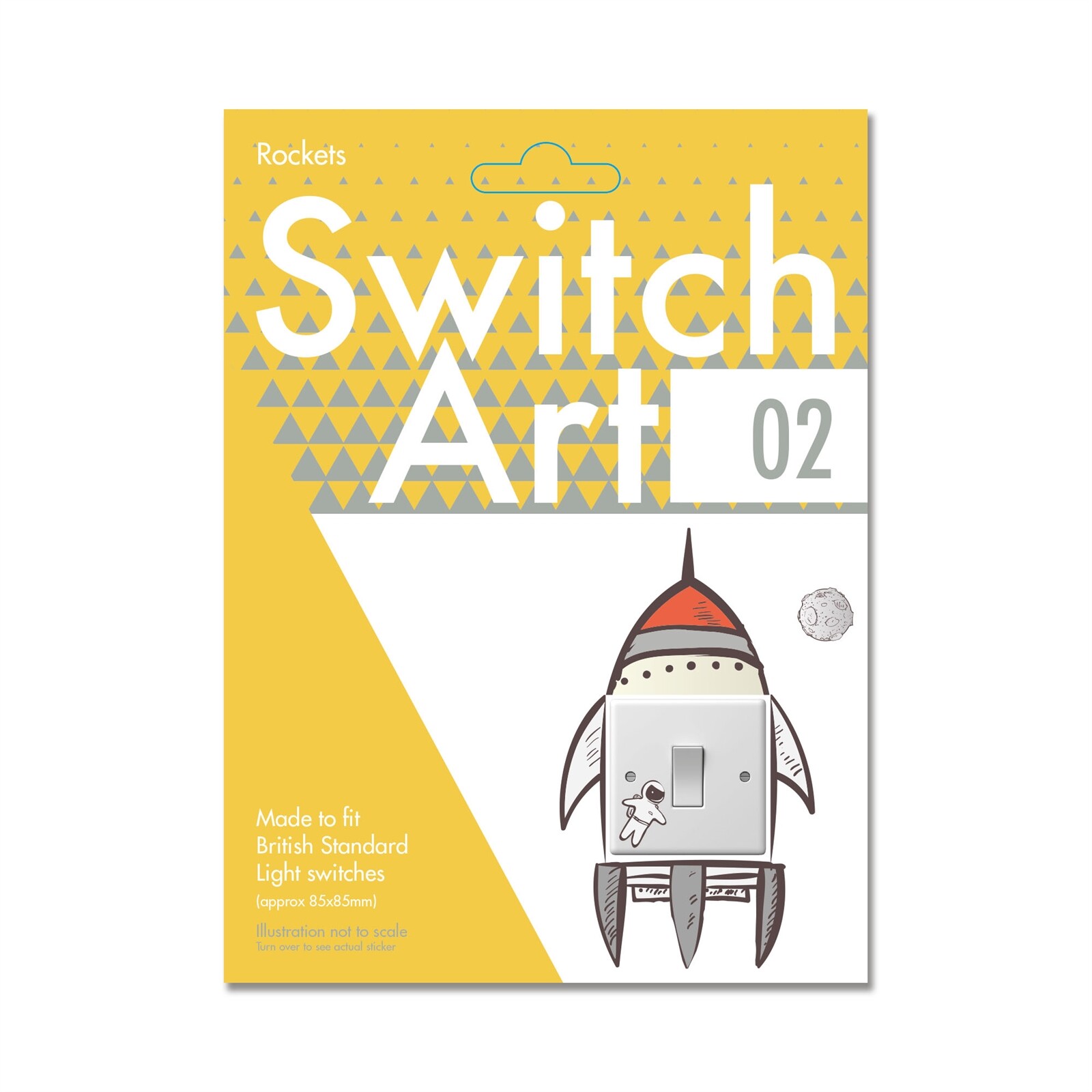 Light Switch Art Stickers 'ROCKETS' For Children's Kids Bedroom Fun Decorative