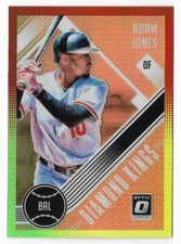 Adam Jones 2018 Donruss Optic Diamond Kings Red Yellow #25 Orioles Parallel MLB