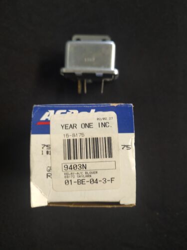 1969-1972 Buick Skylark A/C Blower Motor Relay 15-8175 9403N