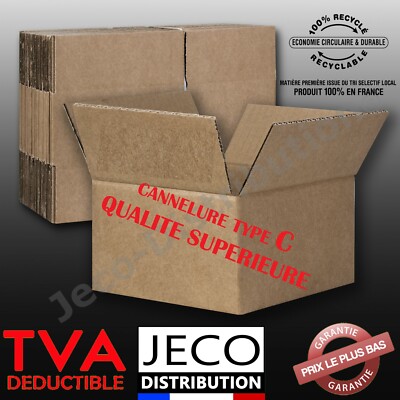 Karton-billiger Lot De 10 Cartons D'expédition Pliables 600 X 500 X 500