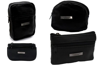 Purse Money Bag Lorenz Nappa Leather Small Coin Key Ring Wallet Pouch