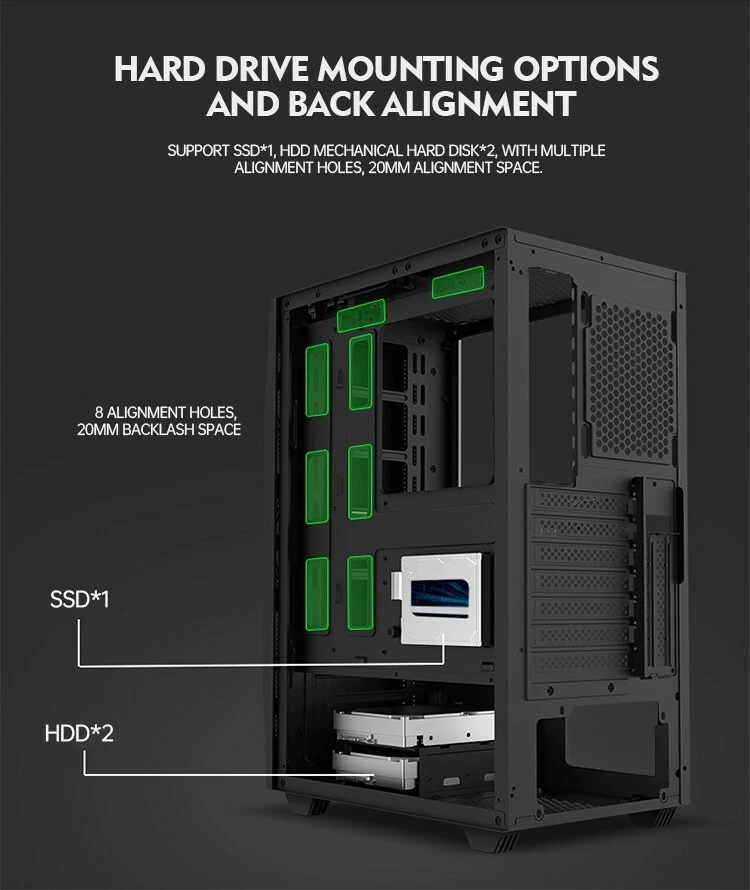Gaming PC case, Condition is new, ATX, M-ATX, Mini-ATX motherboard compatible. - Image 3 of 4