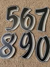 old mid school NOS Sonic number plate  # lot bmx racing bike decals stickers