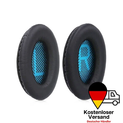 MMOBIEL Ohrpolster Ear Pads für Bose QuietComfort Headset - Blau / Schwarz