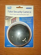 SABRE HS-FSCD Fake Security Camera Dome Style Decoy with Flashing Red LED Light