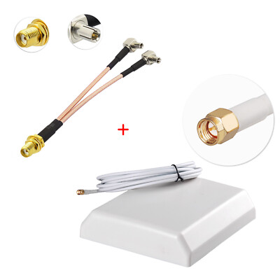 15dBi 4G LTE Panel Antenna SMA + TS9 for Netgear NIGHTHAWK M1 MR1100 mobile WiFi