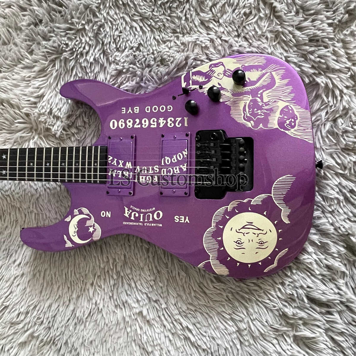 Custom Purple Sparkle Ouija Kirk Hammett Electric Guitar Custom Purple Sparkle Ouija Kirk Hammett Electric Guitar