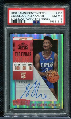 2018-19 Contenders SHAI GILGEOUS-ALEXANDER Finals Ticket Auto RC