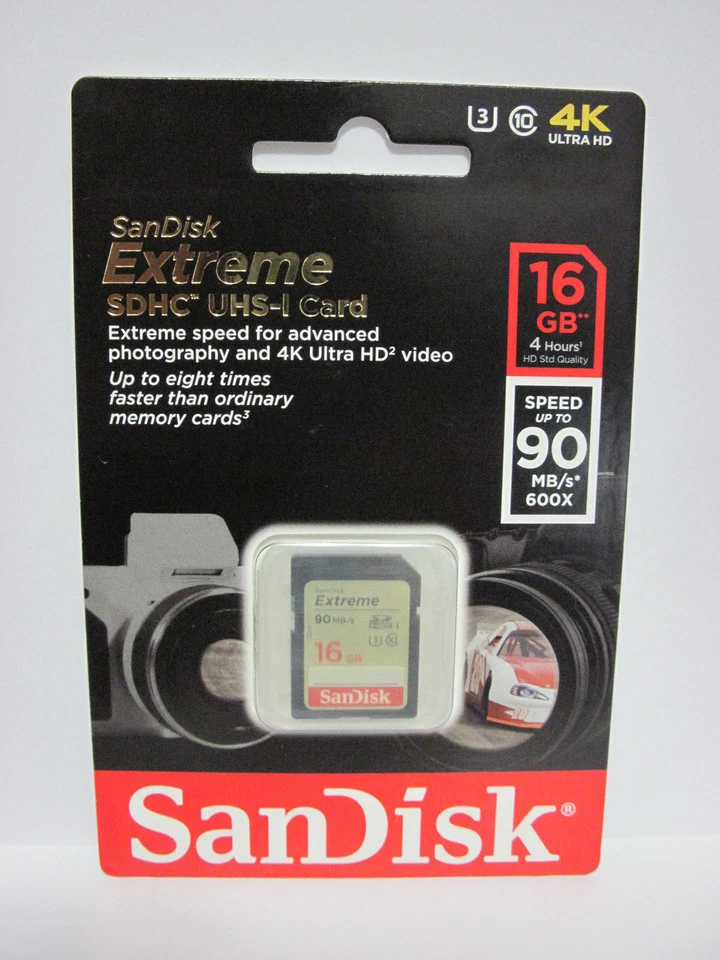 Sandisk 16G extreme C3 Ultra HD SD card for Kodak Easyshare Z990 Z5010 M200 - Image 3 of 3