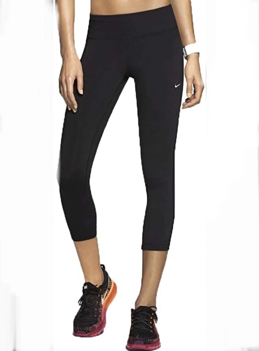 Nike Epic Lux Capri Legging Small S Black Pant Tight Fit Crop