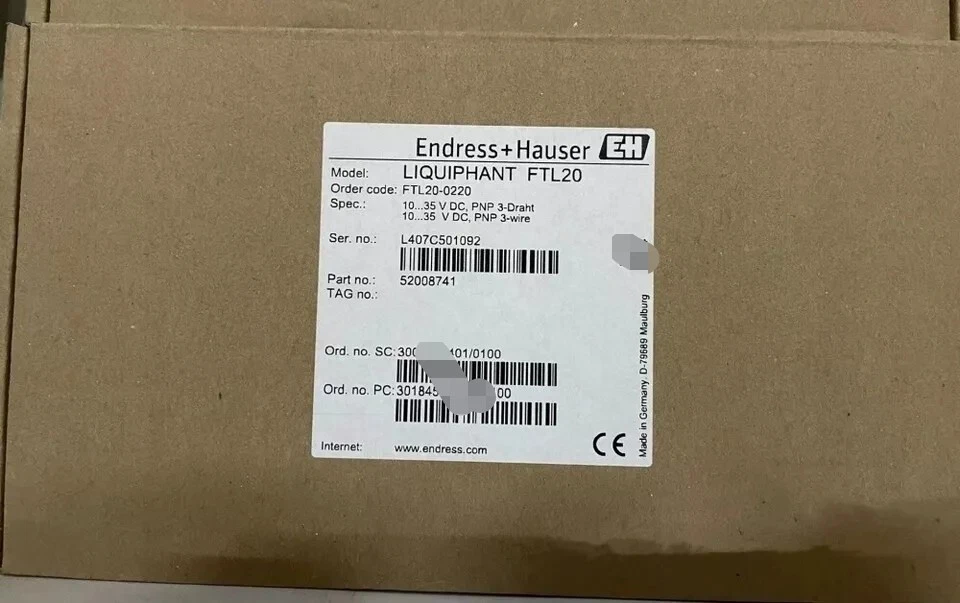 Brand New E+H FTL20-0220 Tuning fork switch  FedEx Free Shipping - Image 4 of 4