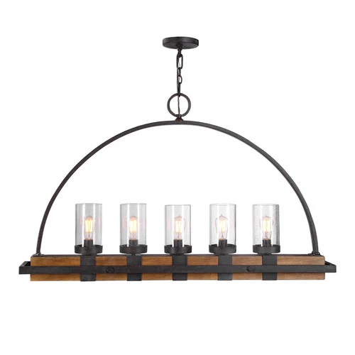 Uttermost Atwood 5 Light Rustic Linear Chandelier - Picture 1 of 1