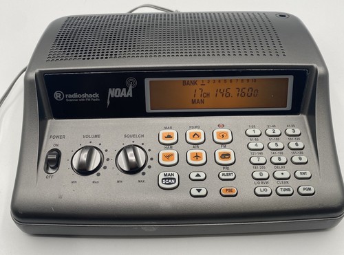 Radio Shack PRO-650 200-Channels Desktop Radio Scanner NO Antenna