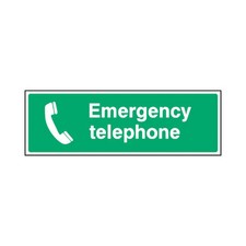 Emergency Telephone First Aid Sign Multiple Sizes Aluminium Foamex Sticker