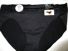 Bali HI-CUT brief Underwear Panties Comfort Stretch Nylon black seamless 8/XL