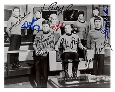 Star Trek Cast 8x10 Autograph Photo Reprint Signed Rare Collectible
