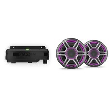 Garmin Fusion Apollo AP-FL65SPG 6.5" LED Marine Speakers Sport Grills, Gray, ...