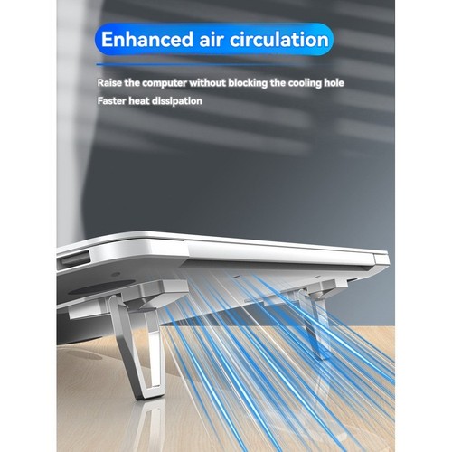 Tragbarer -Laptopständer, Faltbar, Unsichtbarer Laptop-Riser mit 2 Einstell8024 - Afbeelding 4 van 6